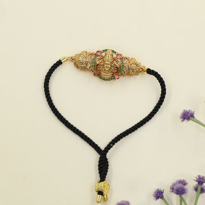 Lord Balaji Antique Bracelet with Sculpted Side Detailing