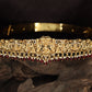 Antique Dabu with Lakshmi centre and floral scrollwork