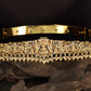 Antique Dabu with Lakshmi centre and floral scrollwork