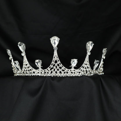 Classic Crown Showcasing Elevated Teardrop Forms And Fine Detailing