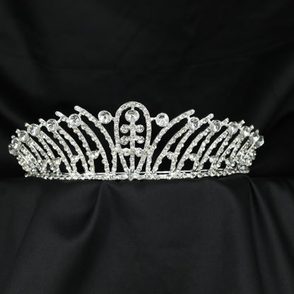 Signature Crown With Flowing Framework And Petal Accents