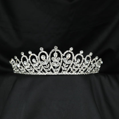Statement Crown Showcasing Intricate Bloom Patterns