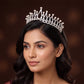 Delicate Crown with pointed arches and round raised accents
