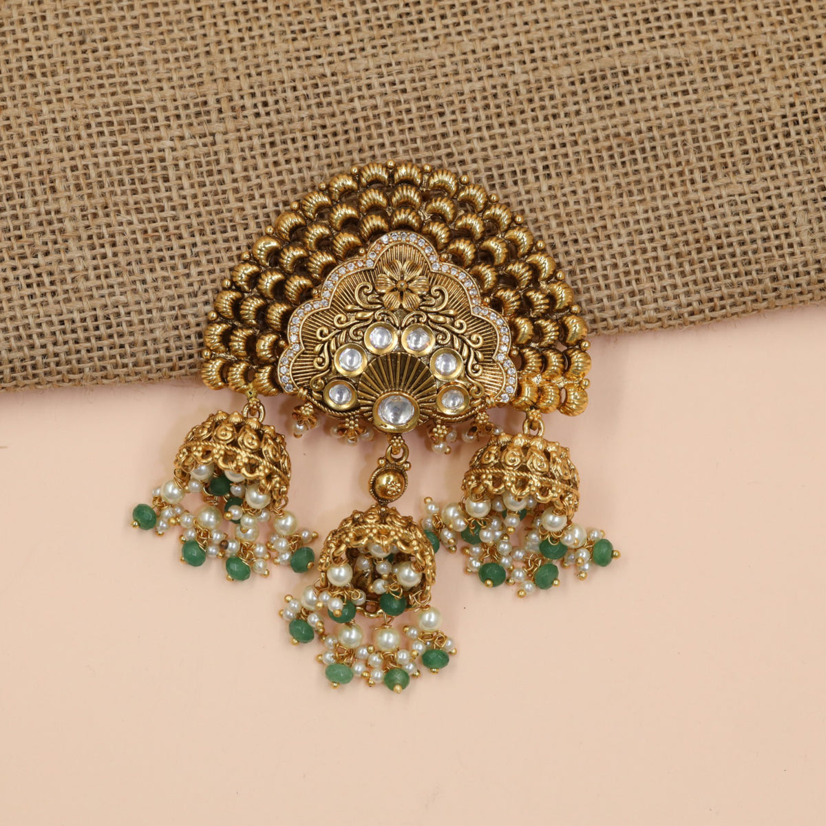 Signature Antique Jade Bille with detailed traditional craftsmanship