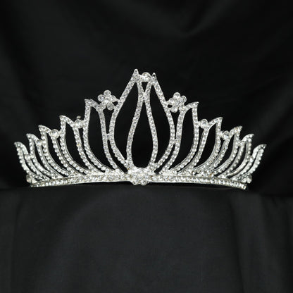 Modern Crown featuring a tall teardrop frame and curved detailing