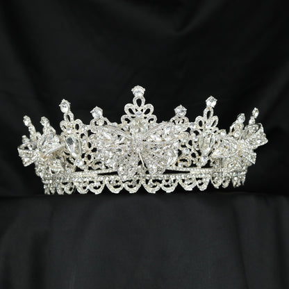 Graceful Crown showcasing butterfly-inspired forms and ornate floral accents