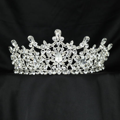 Majestic Crown featuring delicate leaves, curling branches and openwork detailing