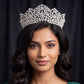Occasion wear Crown featuring a prominent open centre with delicate surrounding details