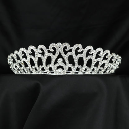 Bridal Crown showcasing repeated curling arches with a distinctive centre detail