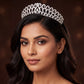 Bridal Crown showcasing repeated curling arches with a distinctive centre detail