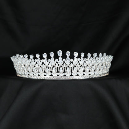 Premium floral framework crown with repeated oval detailing