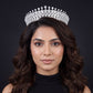 Premium floral framework crown with repeated oval detailing