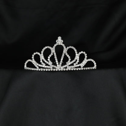 Grand royal style crown with symmetrical arches and refined sparkling detailing