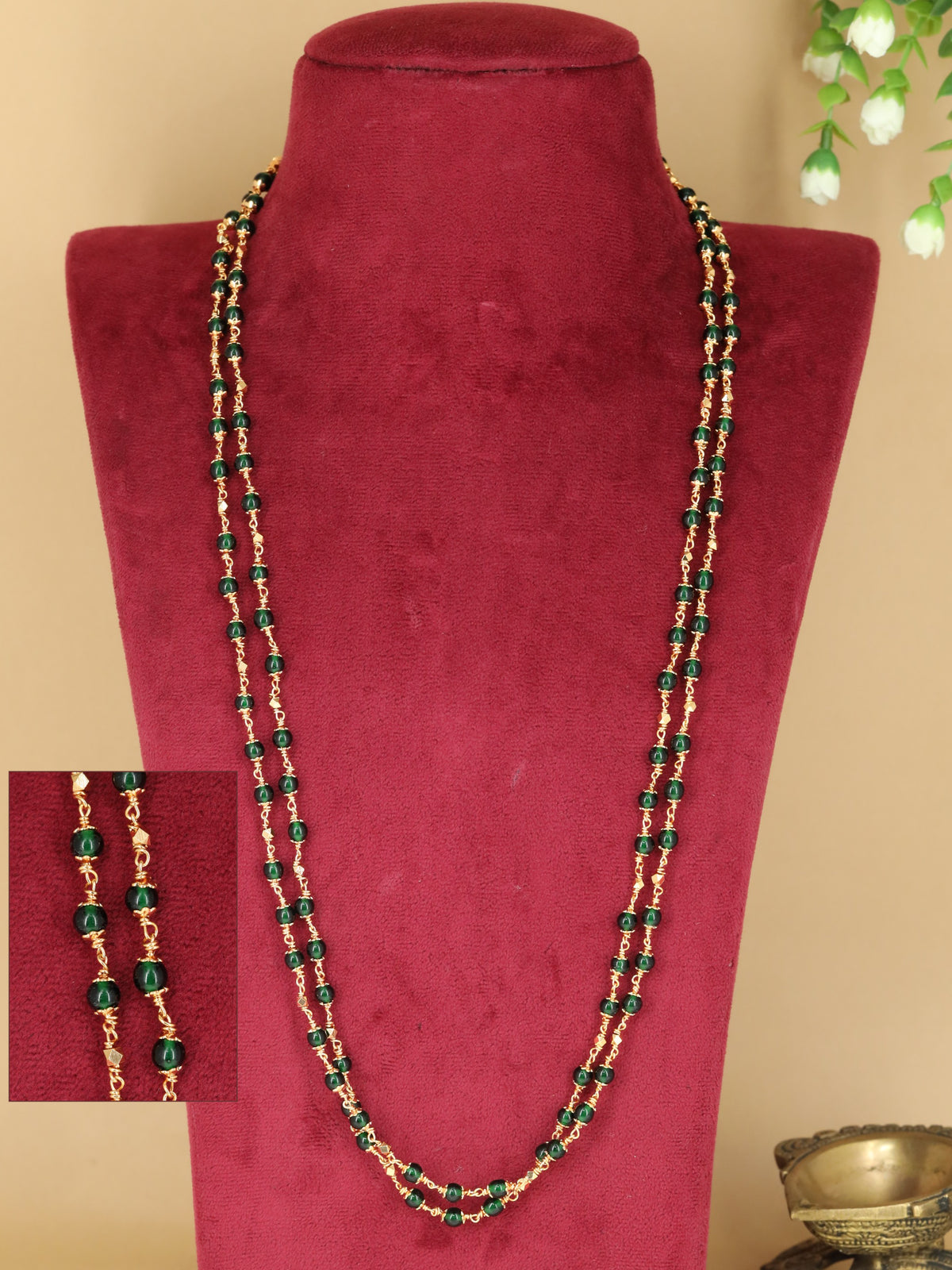 Premium Long Beads Chain With Classic Beaded Chain Design