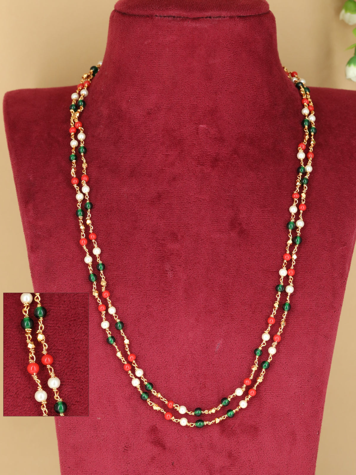 Premium Beads Chain With Intricate Bead And Chain Arrangement