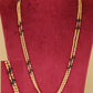 Beads chain with intricate twin-strand detailing and elegant bead accents