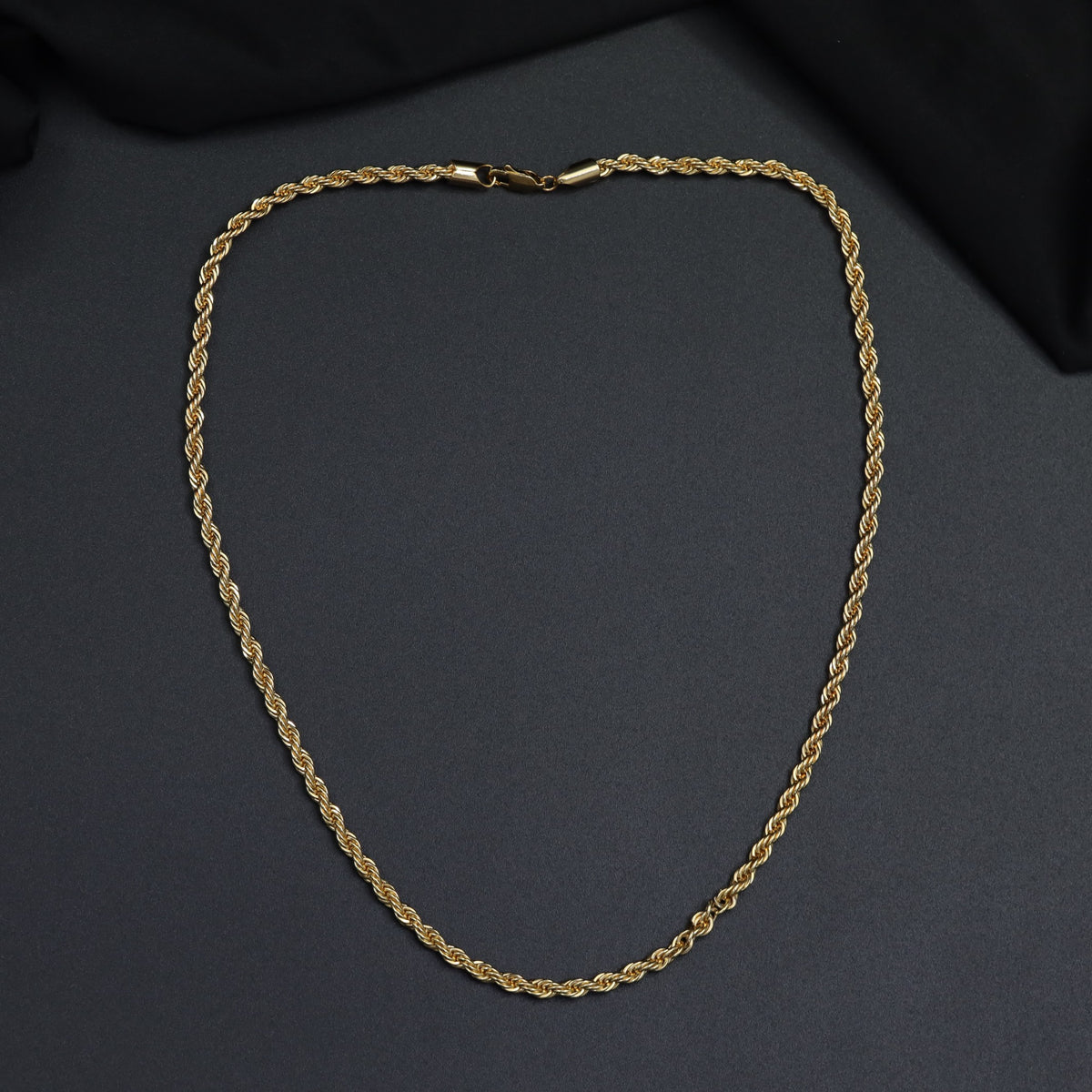 Twisted Rope Gold Polish Chain