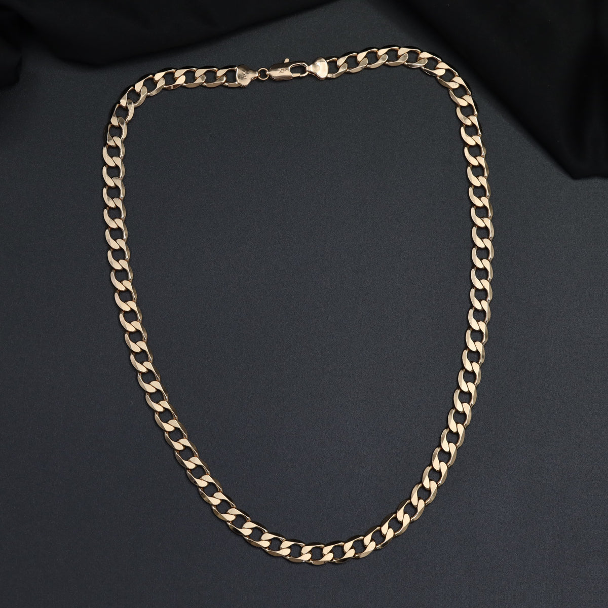 Flat Link Gold Polish Chain