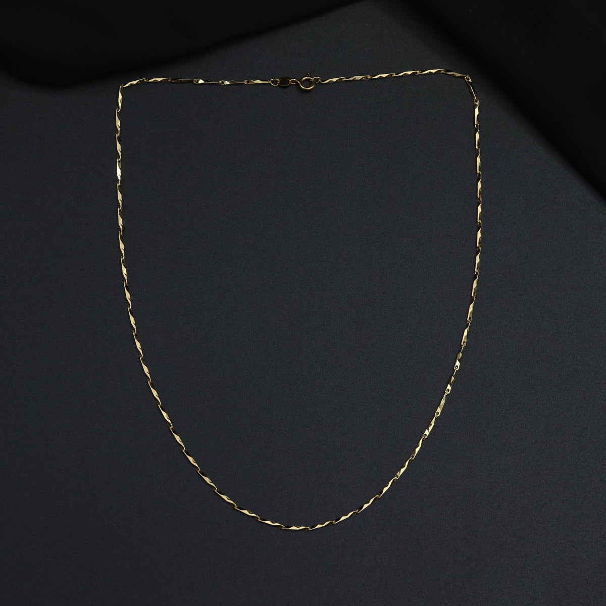 Slim Twisted Gold Polish Chain
