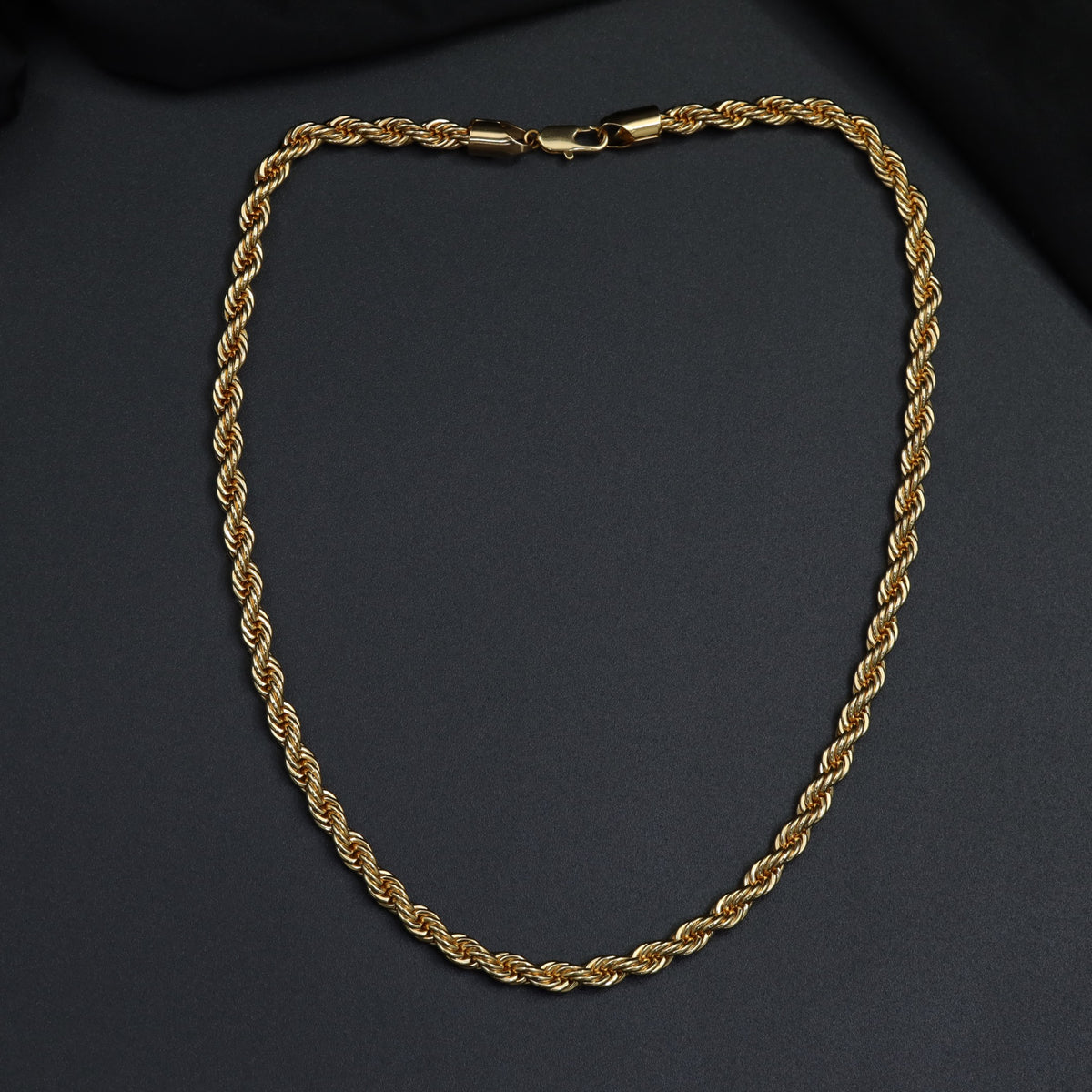 Classic Rope Link Gold Polish Chain