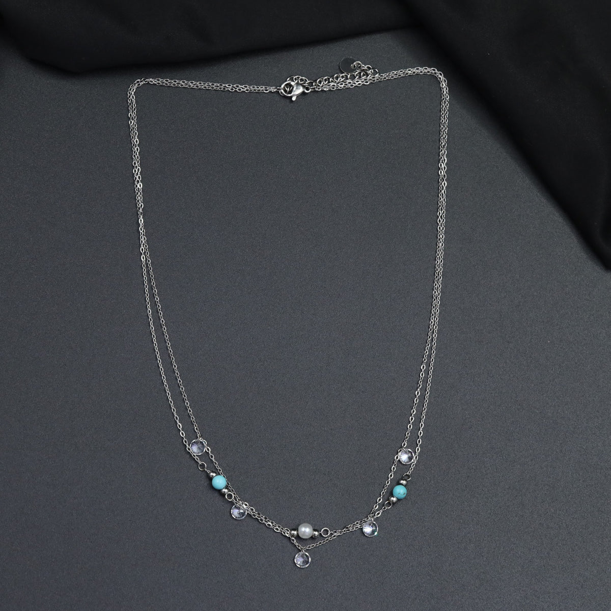 Turquoise Accent Double Chain
