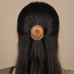 Meher Floral Sunray Antique Jade Bille with Ornamental Drop Borders