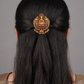 Opulent Circular Lakshmi Design With Hanging Drops Antique Jade Bille