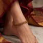 Royal Paisley Antique Payal with Traditional Chain Layout