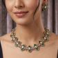 Victorian Necklace Showcasing Oval Frames and Central Stone Forms