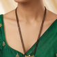 Mangalsutra Design Highlighting Raised Central Grid with Ornate Side Flourishes