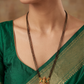 Classic Ganesha Idol Pendant Mangalasutra with Hanging Beads