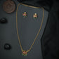 Silver Temple Bell Drop Pendant Chain Set