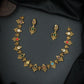 Leaf Cluster Silver Necklace Set