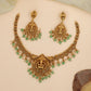 Antique Goddess Lakshmi Temple Bead Drop Necklace Set