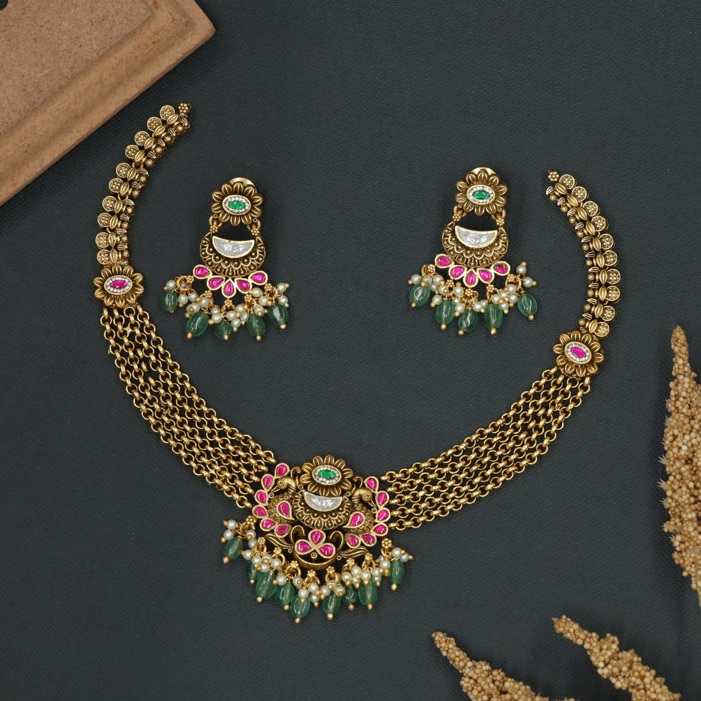 Signature Peacock Silver Necklace with Refined Craft