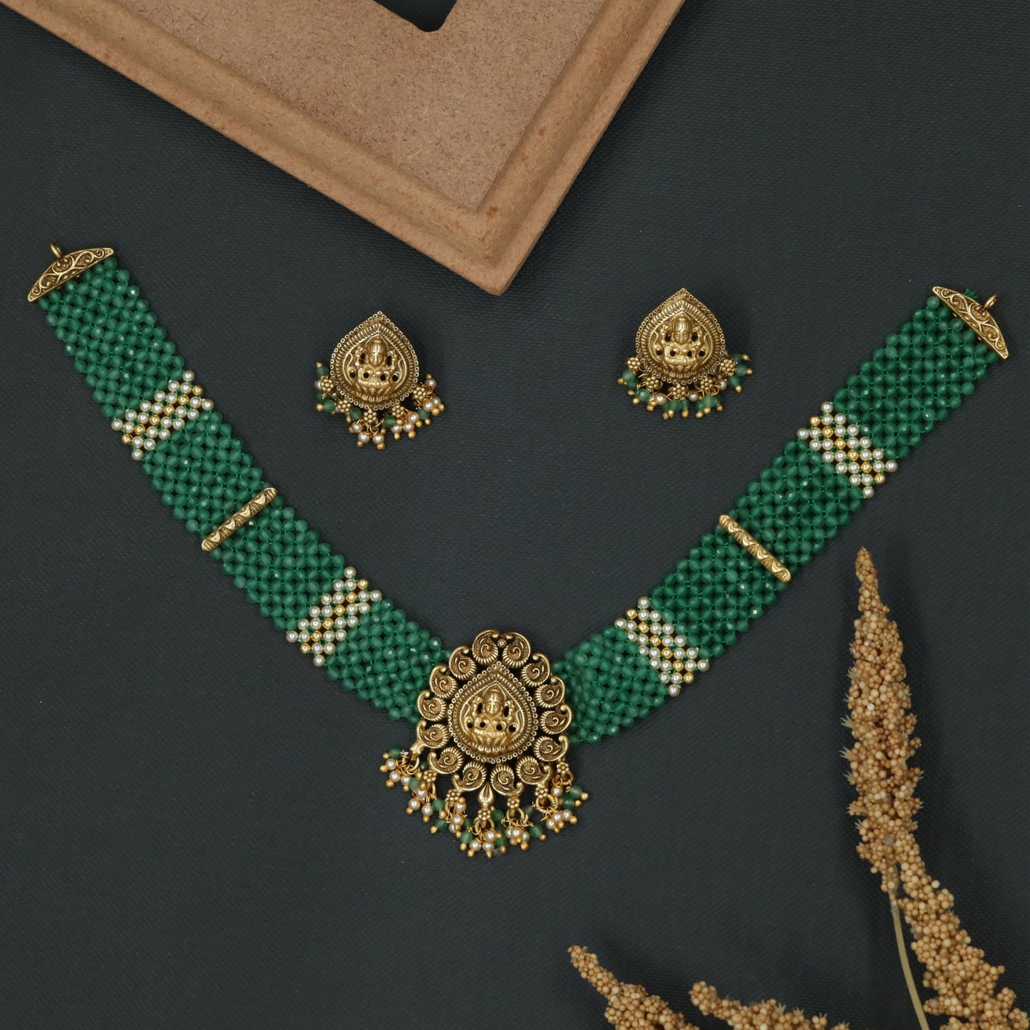 Majestic Lakshmi Choker with Devotional Elegance