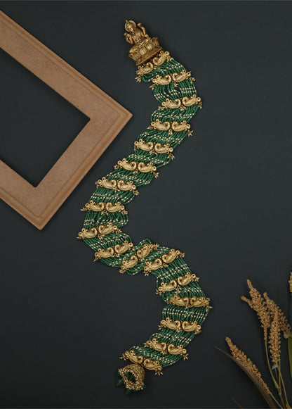 Auspicious Lakshmi Long Jade with Refined Craftsmanship