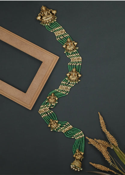 Majestic Lakshmi Long Jade with Heritage Expression