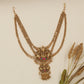 Luxury Pearl Chain Antique Jade Bille+Mati with Dangling Drop Accents
