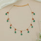 Fine Wire Jadau Necklace with Decorative Drop Styling