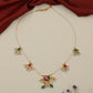 Glorious Elephant Jadau Necklace with Fine Chain Arrangement