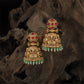 Classic Bell Shape Antique Jumka with Hanging Tassel Finish