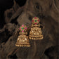 Classic Bell Shape Antique Jumka with Hanging Tassel Finish