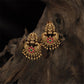 Temple Lakshmi Antique Hangings with Floral Cluster Detailing