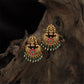 Temple Lakshmi Antique Hangings with Floral Cluster Detailing