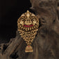 Heritage Lakshmi Frame Antique Jade Bille with Elephant Border Detailing