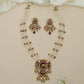 Lustre Pendant Kundan Pearl Long Haara with Structured Fringe Layout