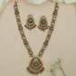 Blaze Disc Kundan Long Haara with Hanging Ball Border