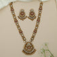 Blaze Disc Kundan Long Haara with Hanging Ball Border