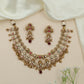 Classic Paisley Kundan Necklace with Teardrop Frames